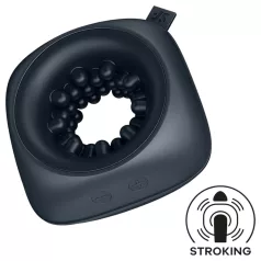 Satisfyer Ring Stroker - Akku-Vibrator-Masturbator (Schwarz)
