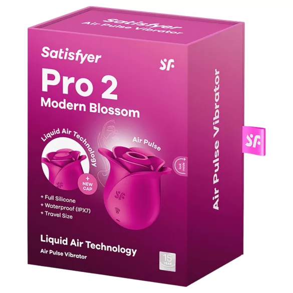 Satisfyer Pro 2 Modern Blossom - Luftdruck‑Vibrator für die Klitorisstimulation (pink)