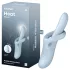 Satisfyer Heat Flex 4 - wärmender Vibrator mit Klitorisstimulator (blau)