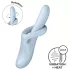 Satisfyer Heat Flex 4 - wärmender Vibrator mit Klitorisstimulator (blau)