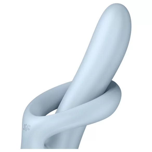 Satisfyer Heat Flex 4 - wärmender Vibrator mit Klitorisstimulator (blau)