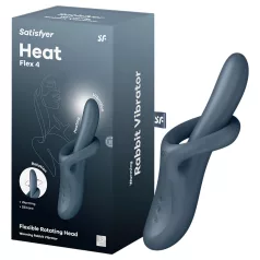   Satisfyer Heat Flex 4 - wärmender Vibrator mit Klitorisarm (grau)