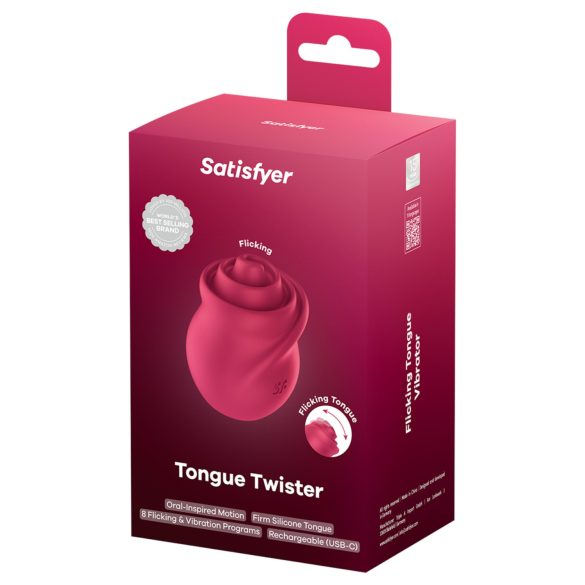 Satisfyer Tongue Twister - rotierender Zungen-Klitorisstimulator (Pink)
