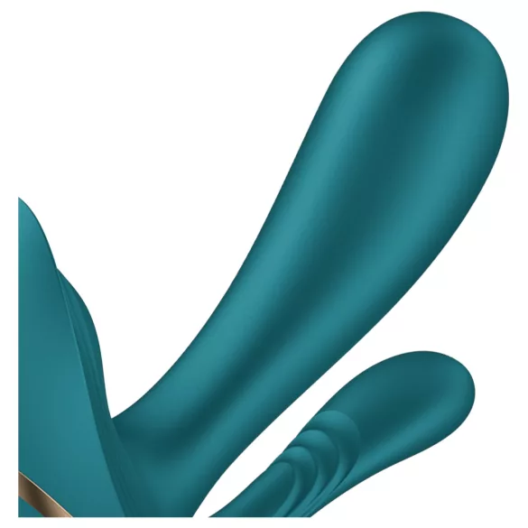 Satisfyer Top Secret+ - Tragbarer 3-armiger Vibrator (grün)