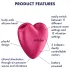 Satisfyer Cutie Heart - Druckwellen‑Vibrator für die Klitorisstimulation (Pink)