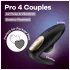 Satisfyer Pro 4 Paare - Luftdruck Paarvibrator (schwarz)