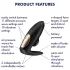 Satisfyer Pro 4 Paare - Luftdruck Paarvibrator (schwarz)