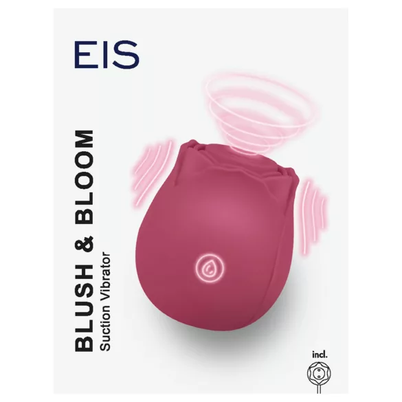 EIS Blush&Bloom - Saug- und Vibrationsvibrator (rot)