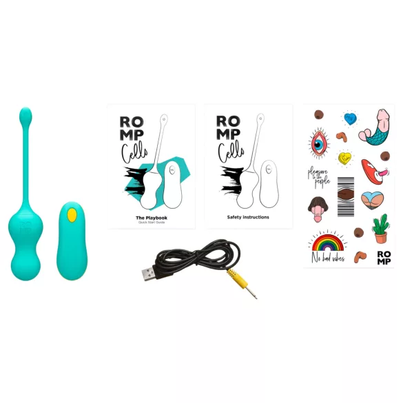 ROMP Cello - Vibrations-Geschenkball mit Fernbedienung (Grün)