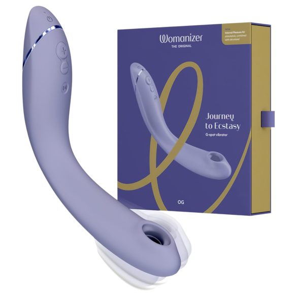 Womanizer OG - Wiederaufladbarer 2in1 G-Punkt-Vibrator mit Luftwellen (Lila)