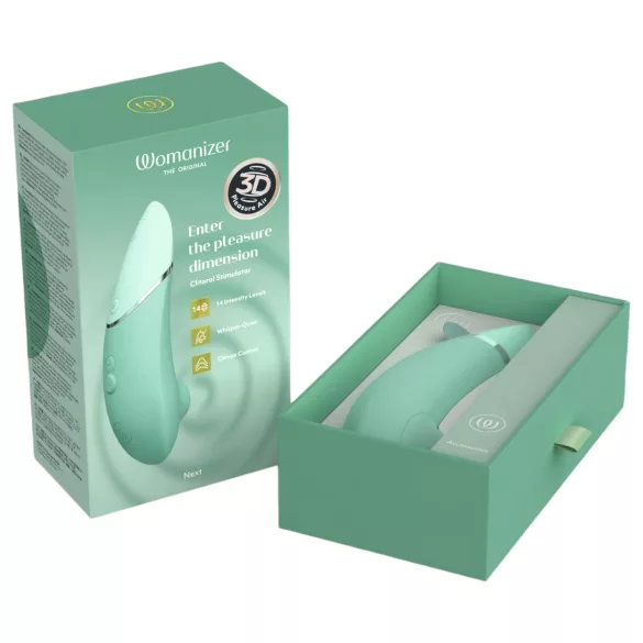 Womanizer Next - wiederaufladbarer, druckwellenbasierter Klitorisstimulator (Salbei)