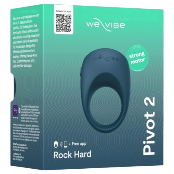 We-Vibe Pivot 2 - Intelligenter Vibrationspenisring (Blau)