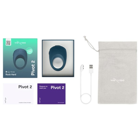 We-Vibe Pivot 2 - Intelligenter Vibrationspenisring (Blau)