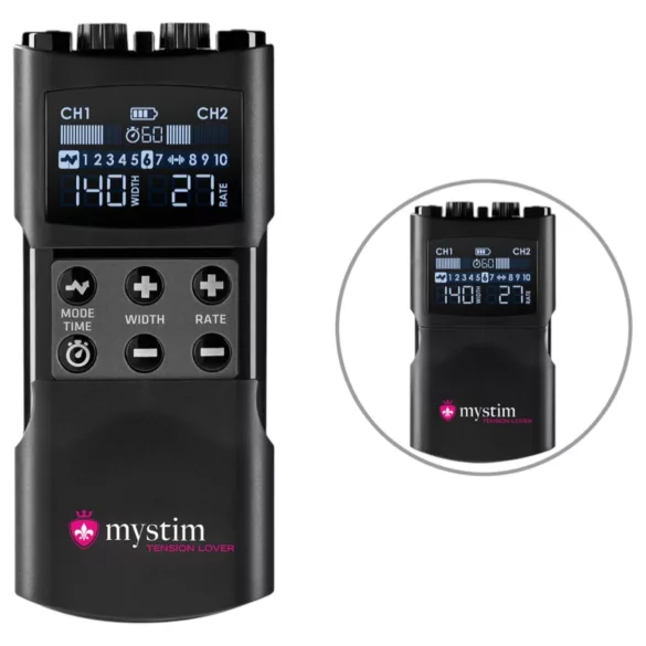 mystim Tension Lover 2 - digitales Elektro-Set (schwarz)