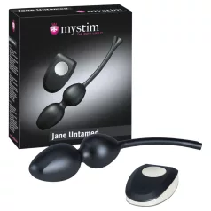 mystim Jane Untamed - vibrierendes Geishakugel-Duo (schwarz)