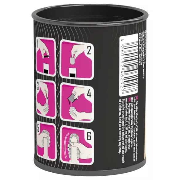 Mystim MasturbaTIN Swirl Girl - welliger Masturbator (weiß)