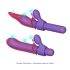 Magic Stick - Vibrator mit wechselbaren Aufsätzen (Lila)