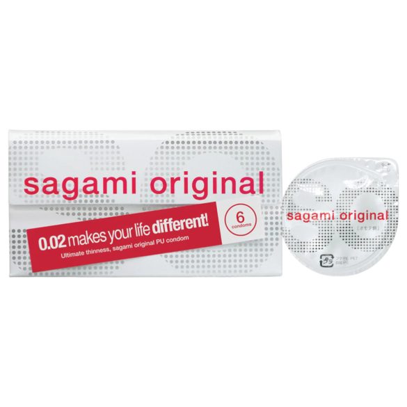 Sagami Original 0.02 - Kondom - 55mm (6 Stück)
