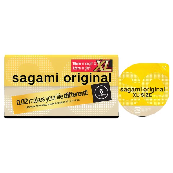 Sagami Original 0,02 XL - Kondome - 61mm (6 Stk)
