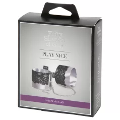 Fifty Shades of Grey - Satin Handschellen (Silber)