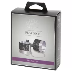 Fifty Shades of Grey - Satin Handschellen (Silber)
