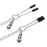 Fifty Shades of Grey - Nippelklemmen mit Halsband (Silber)