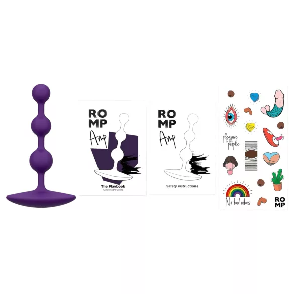 ROMP Amp - Perlen-Analdildo (lila)