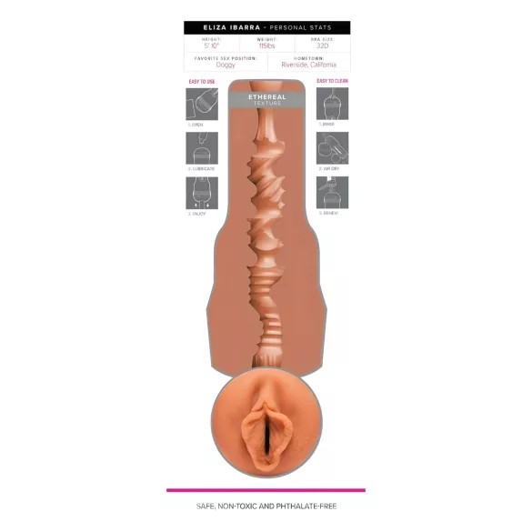 Fleshlight Eliza Ibarra Ethereal - naturgetreue Kunstvagina (naturfarben)