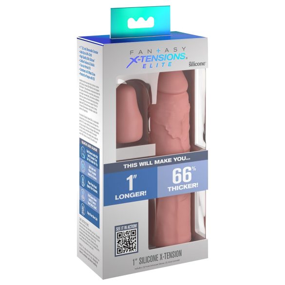 X-TENSION Elite 1 - Zuschneidbare Penishülle (natur)