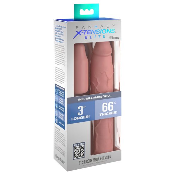 X-TENSION Elite 3 - zuschneidbarer Penisaufsatz (natur)