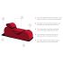 Liberator Esse Lounger - Verstellbares Sex-Sofa, 3-teilig (rot)