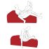 Liberator Esse Lounger - Verstellbares Sex-Sofa, 3-teilig (rot)