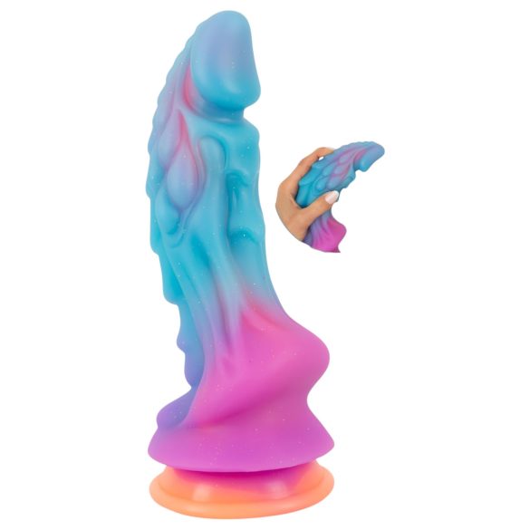 Beasty Cocks - Außerirdischer Silikondildo (Blau-Orange)