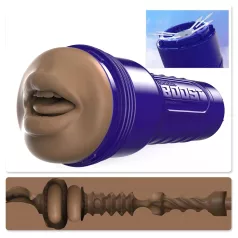   Fleshlight Boost Blow - Lebensechter Mund-Masturbator (braun)