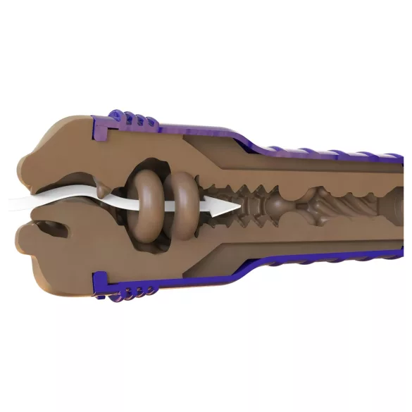 Fleshlight Boost Blow - Lebensechter Mund-Masturbator (braun)