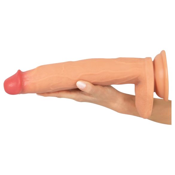 Realistixxx Real Giant - extra großer Dildo mit Hoden (naturfarben)