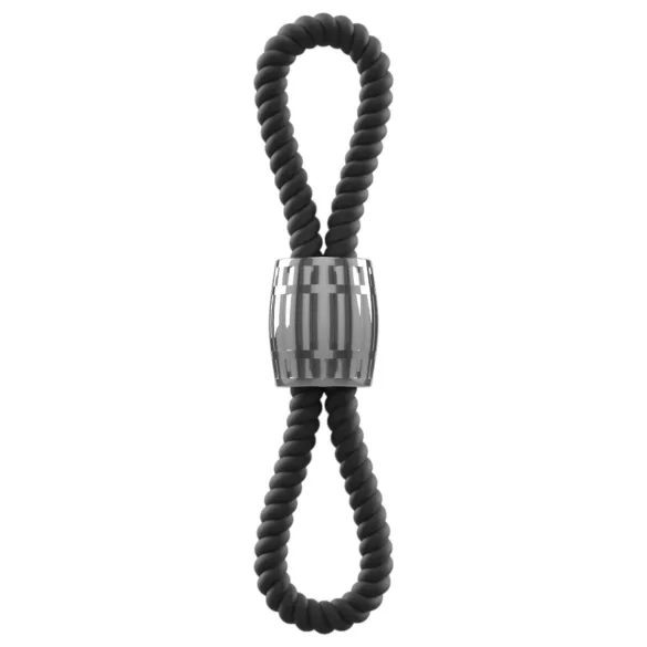 Rebel Cock Strap - verstellbare doppelte Penisschlaufe aus Silikon (87 g)