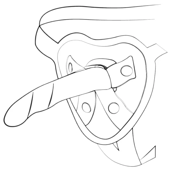 ROMP Piccolo - Flexibler Silikon-Dildo (blau-violett)