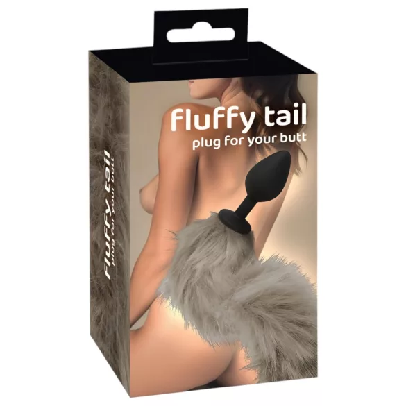 You2Toys - Silikon Analplug mit Schwanz (grau)