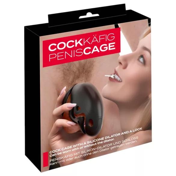 You2Toys - Peniskäfig mit Penisplug (schwarz)