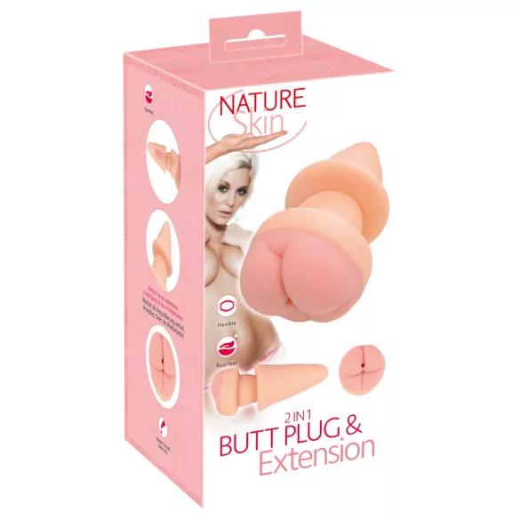 Nature Skin - Analplug und Penismantel (natur)