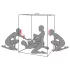Secretdome - BDSM-Sexkabine mit Öffnungen (schwarz)