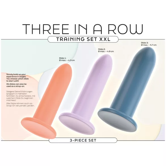 You2Toys - Three in a Row - Dildo-Trainingsset - 3 Stück (farbig)