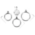 Fetish Collection - Mini-Penis-Käfig mit 3 austauschbaren Hodenklemmen (Silber)