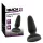 Black Velvets - Silikon Analplug mit Saugnapf (schwarz) - S