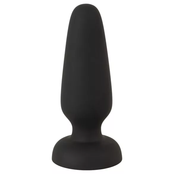 Black Velvets - Silikon Analplug mit Saugnapf (schwarz) - S
