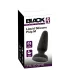 Black Velvets - Silikon Analplug mit Saugnapf (schwarz) - M