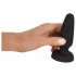 Black Velvets - Silikon Analplug mit Saugnapf (schwarz) - M