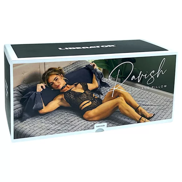 Liberator Ravish - Sexkissen mit Satinfesselung (schwarz)