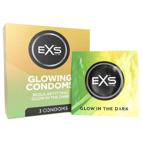 EXS Glow - Leuchtendes Kondom (3 Stk.)
